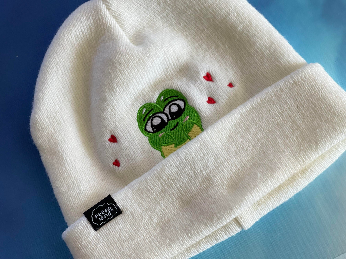 (OLD DESIGN w/hearts) Peepo Beanie