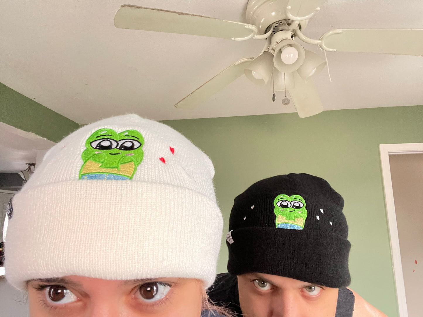 (OLD DESIGN w/hearts) Peepo Beanie